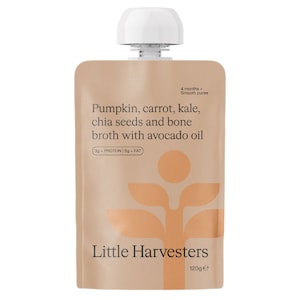 Little Harvesters Pumpkin and Kale Puree Pouch 4months+ - 120g