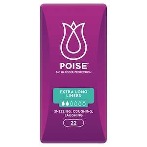 Poise Liners Extra Long 22 Pack