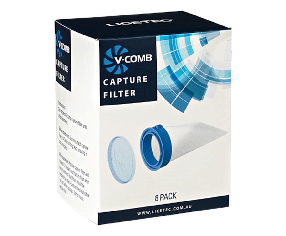Licetec V-Comb Capture Filters 8 Pack
