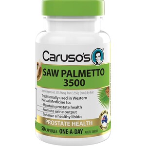 Carusos Saw Palmetto Prostate Health 50 Capsules