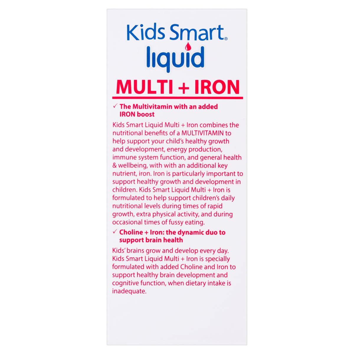 Natures Way Kids Smart Liquid Multi + Iron 200ml