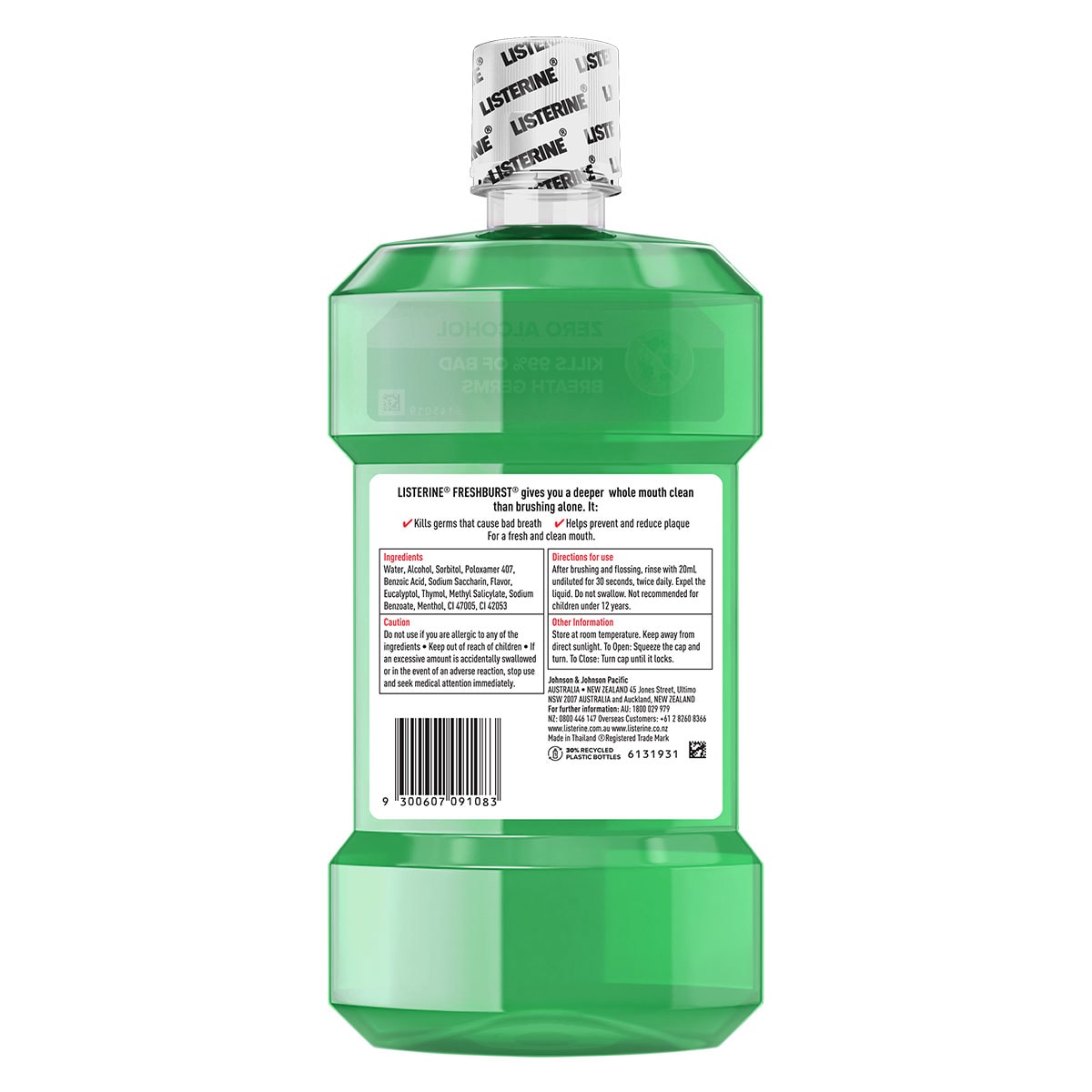 Listerine FreshBurst Antibacterial Mouthwash 750ml