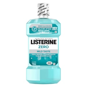 Listerine Zero Alcohol Antibacterial Mouthwash 750ml