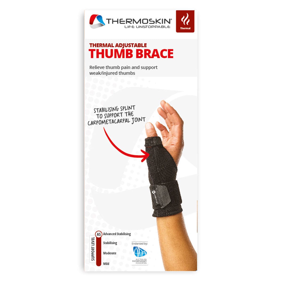 Thermoskin Adjustable Thumb Brace One Size