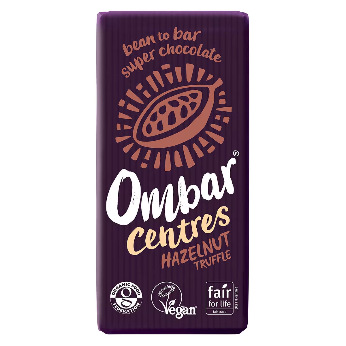 Ombar Centres Hazelnut Truffle Chocolate 70g