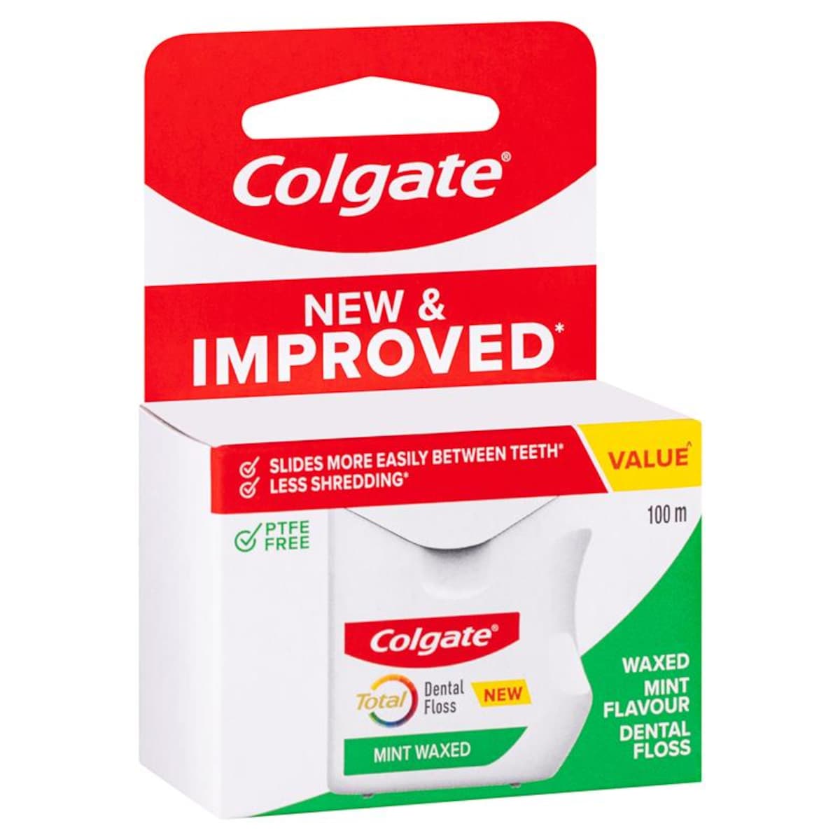 Colgate Total Mint Waxed Dental Floss 100m