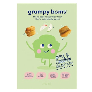 Grumpy Bums Apple and Cinnamon Mini Muffin Mix 220g