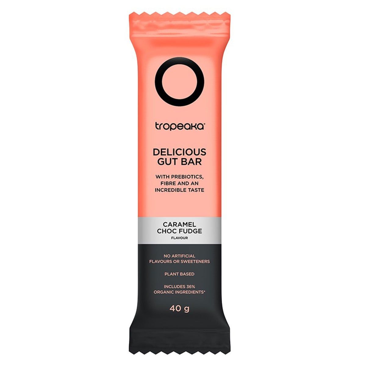 Tropeaka Gut Bar Caramel Choc Fudge 40g