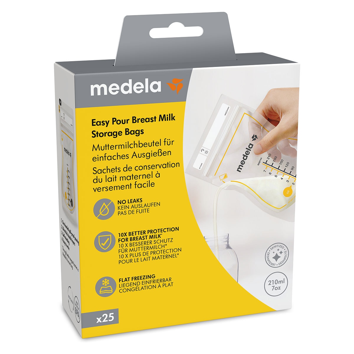 Medela Easy Pour Breast Milk Storage Bags 25 Pack