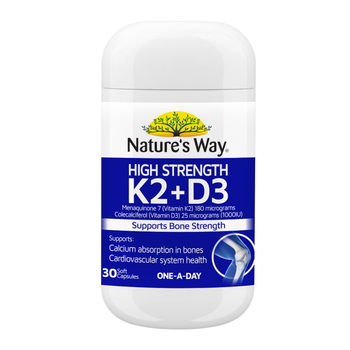 Natures Way Vitamin K2+D3 30 Capsules | Healthylife Australia