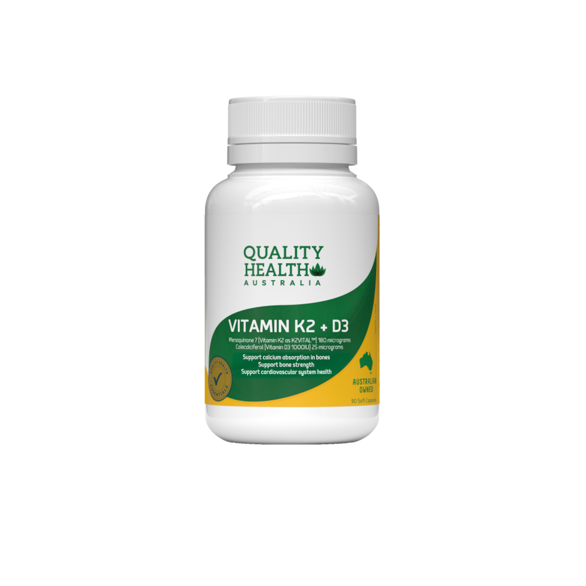 Quality Health Vitamin K2 + D3 90 Capsules | Healthylife Australia