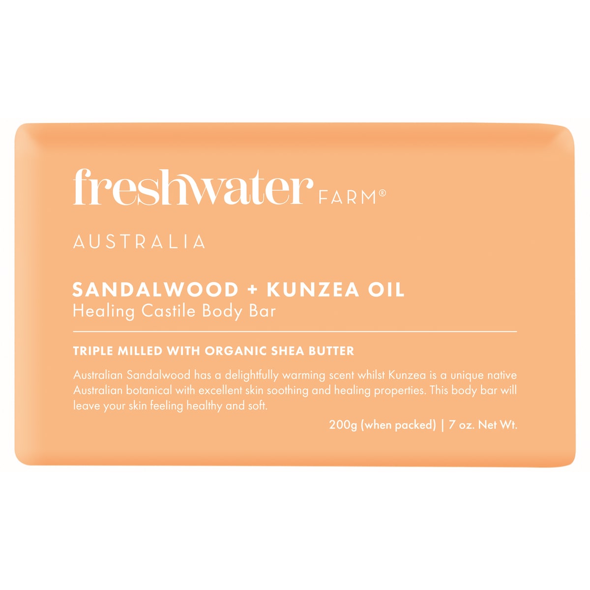 Freshwater Farm Kunzea Sandalwood Oil Body Bar 200g