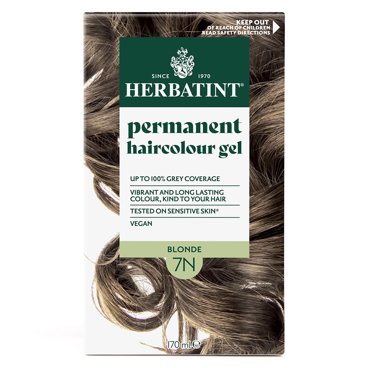 Herbatint Permanent Hair Colour Gel 7N Blonde 170ml