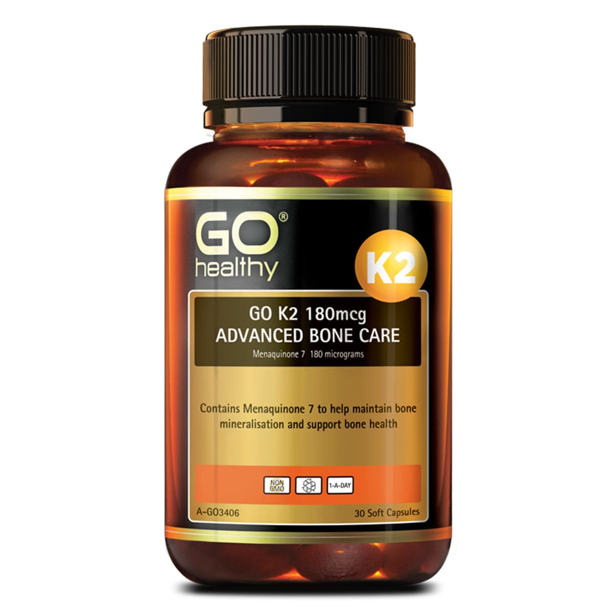 GO Healthy K2 180mcg Advanced Bone Care 30 soft capsules | Healthylife Australia