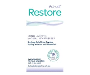 Aci-Jel Restore Vaginal Moisturiser 6 x 6.5g Pre-filled Applicators