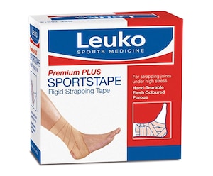 Leuko Sportstape Rigid Strapping Tape Tan Coloured 3.8cm x 13.7m