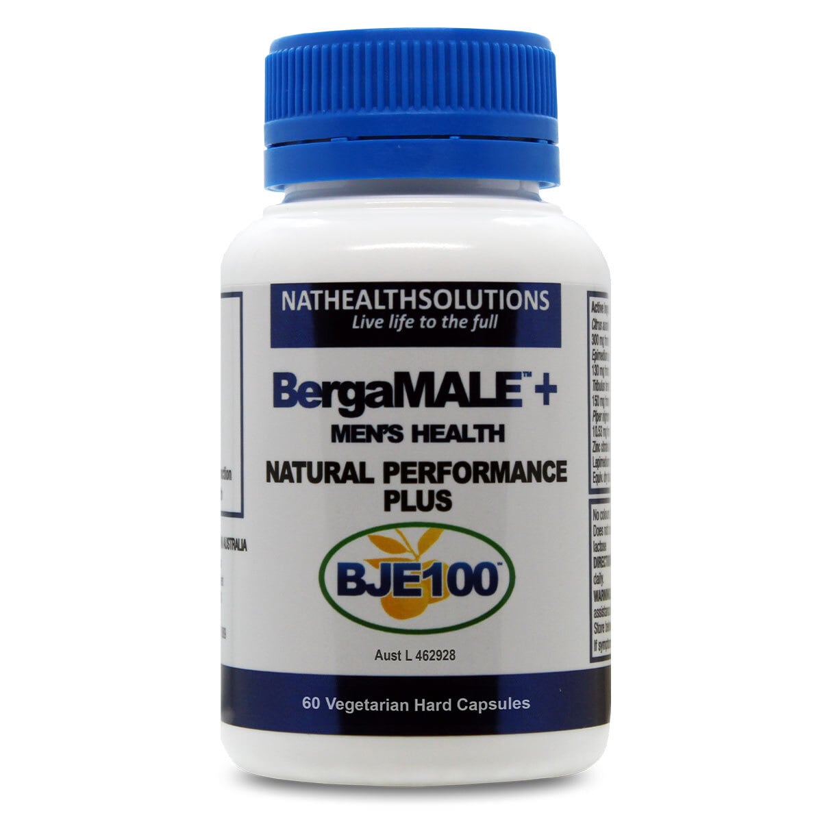 BergaMale Natural Performance Plus 60 Tablets | Healthylife Australia