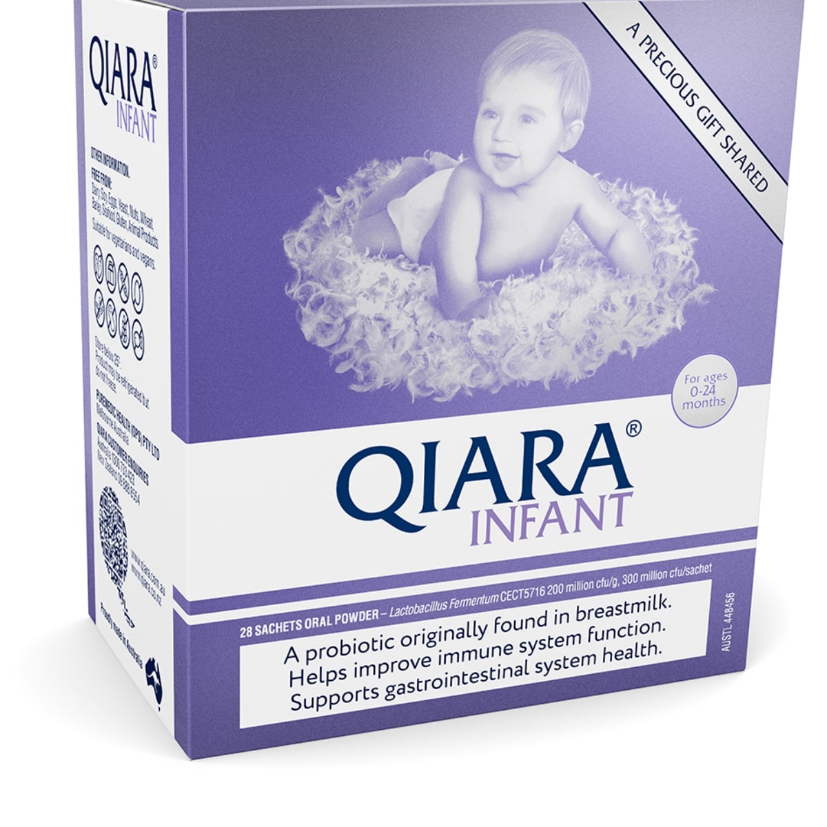 Qiara Infant Probiotic Sachets 28 Pack | Healthylife Australia