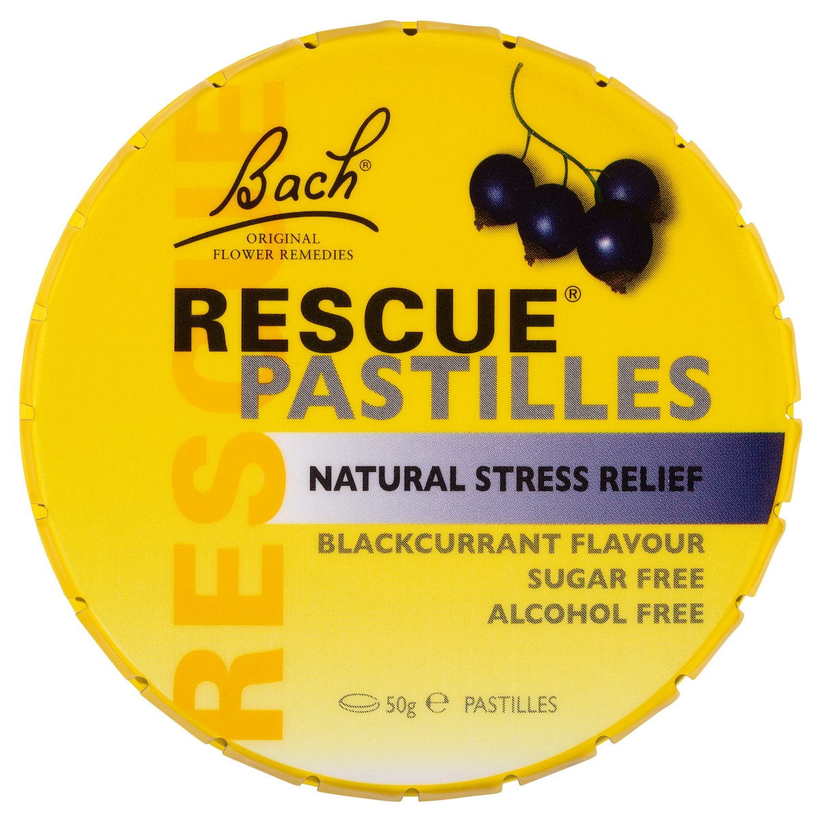 Bach Rescue Remedy Blackcurrant Pastilles 50g | Healthylife Australia