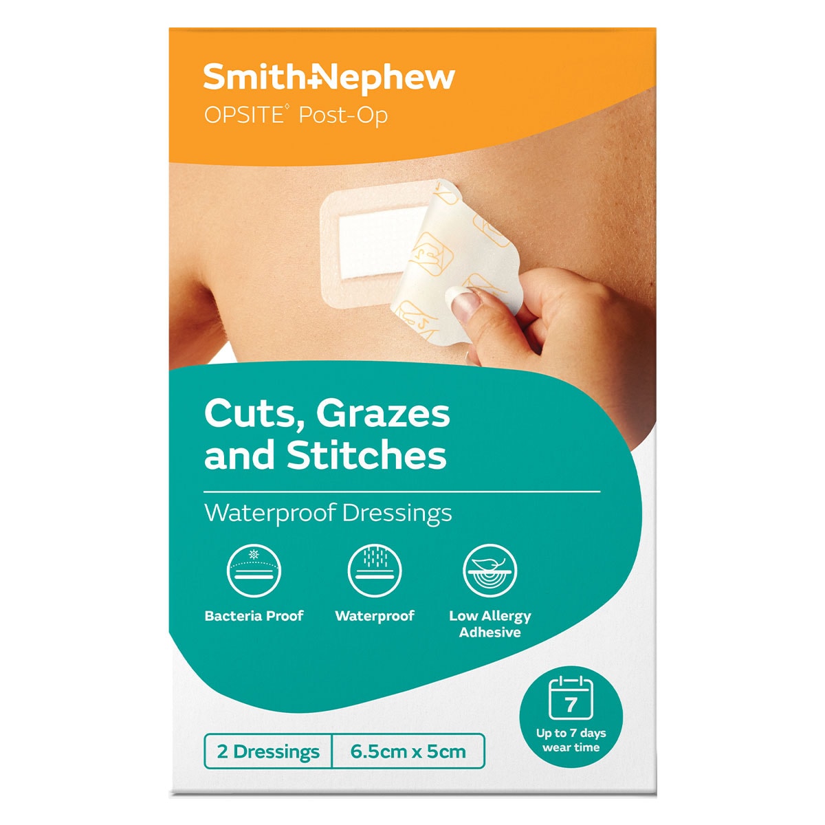 Smith & Nephew Opsite Post Op Dressing 6.5cm x 5cm - 2 Pack