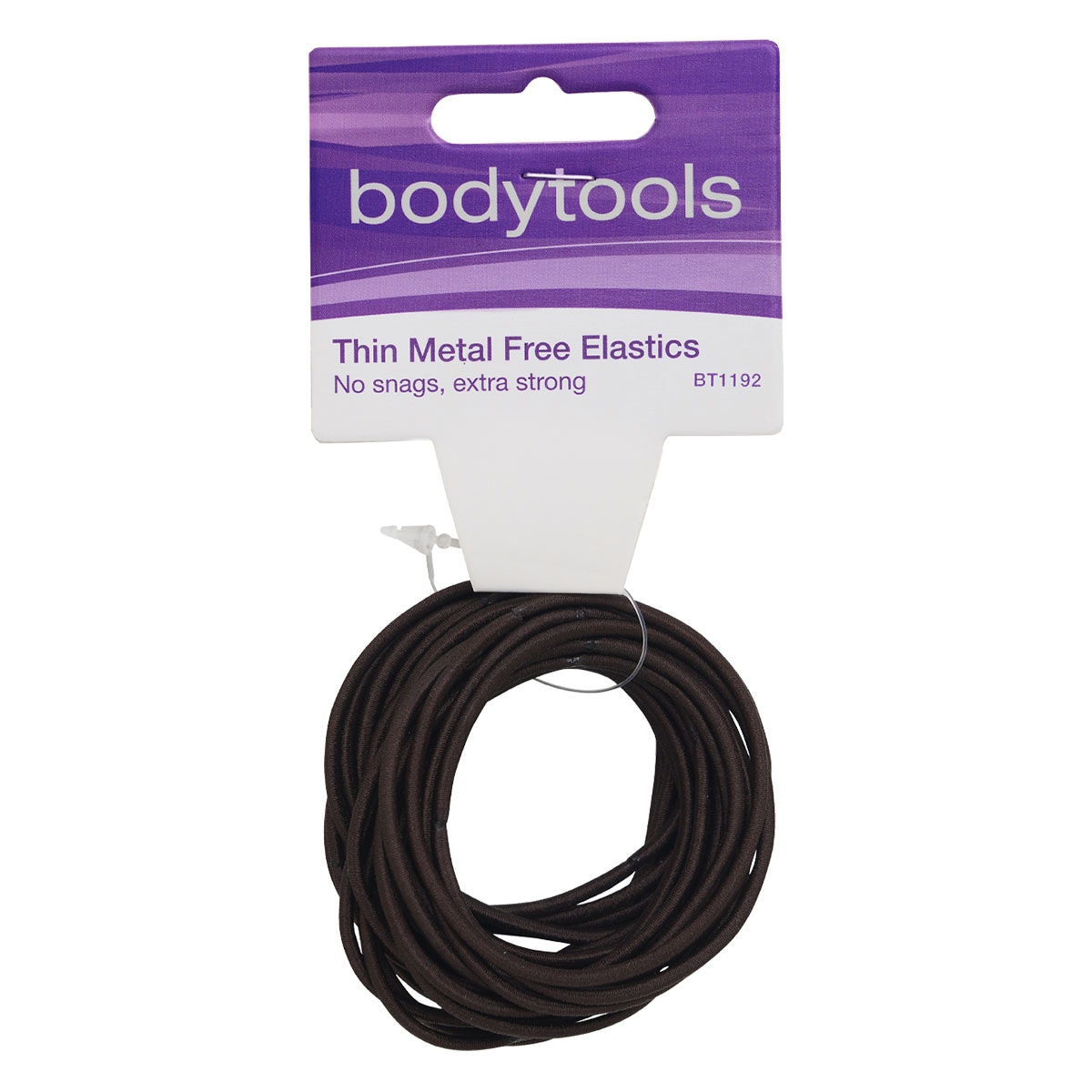 Bodytools Metal Free Thin Hair Elastics Brown