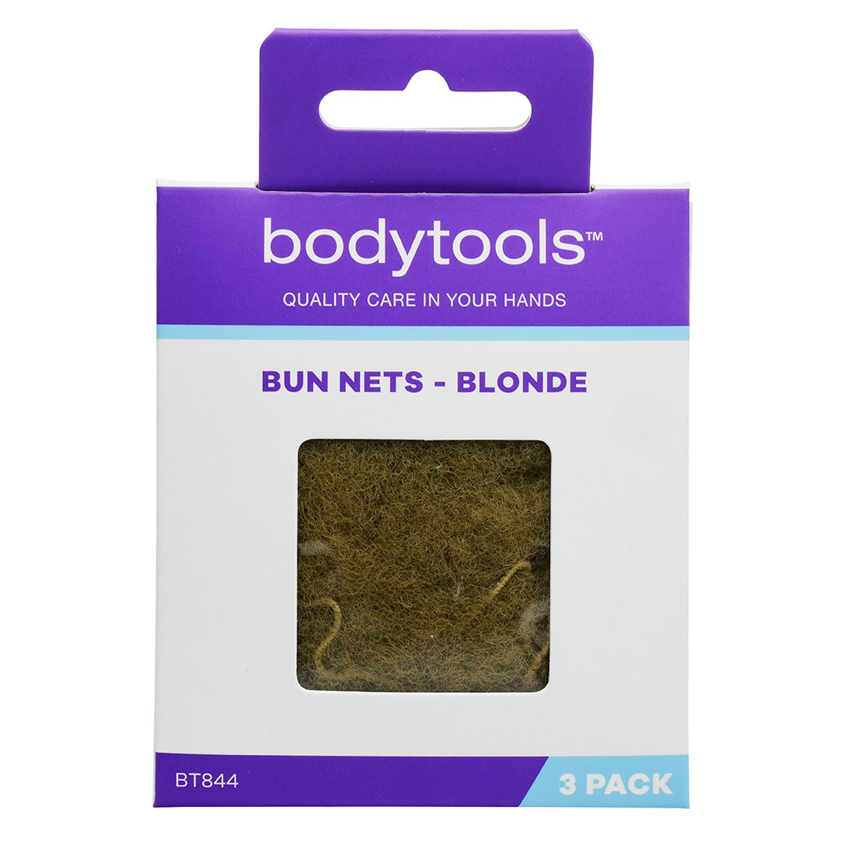 Bodytools Hair Bun Nets Black 3 Pack