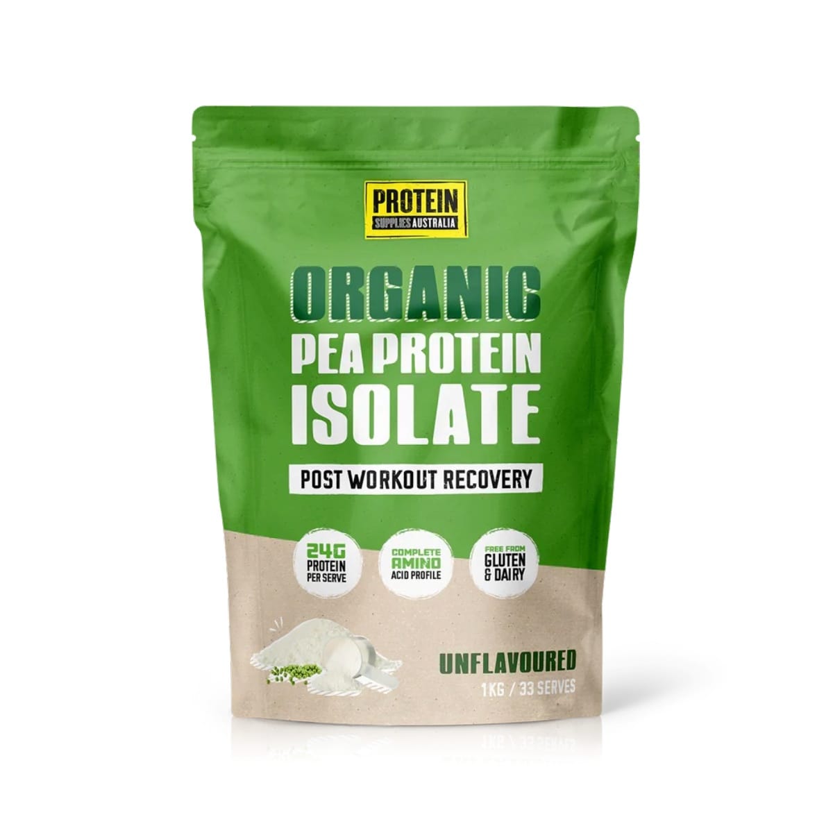 Protein Supplies Australia PeaPro Vegan Pea Protein Unflavoured 1kg