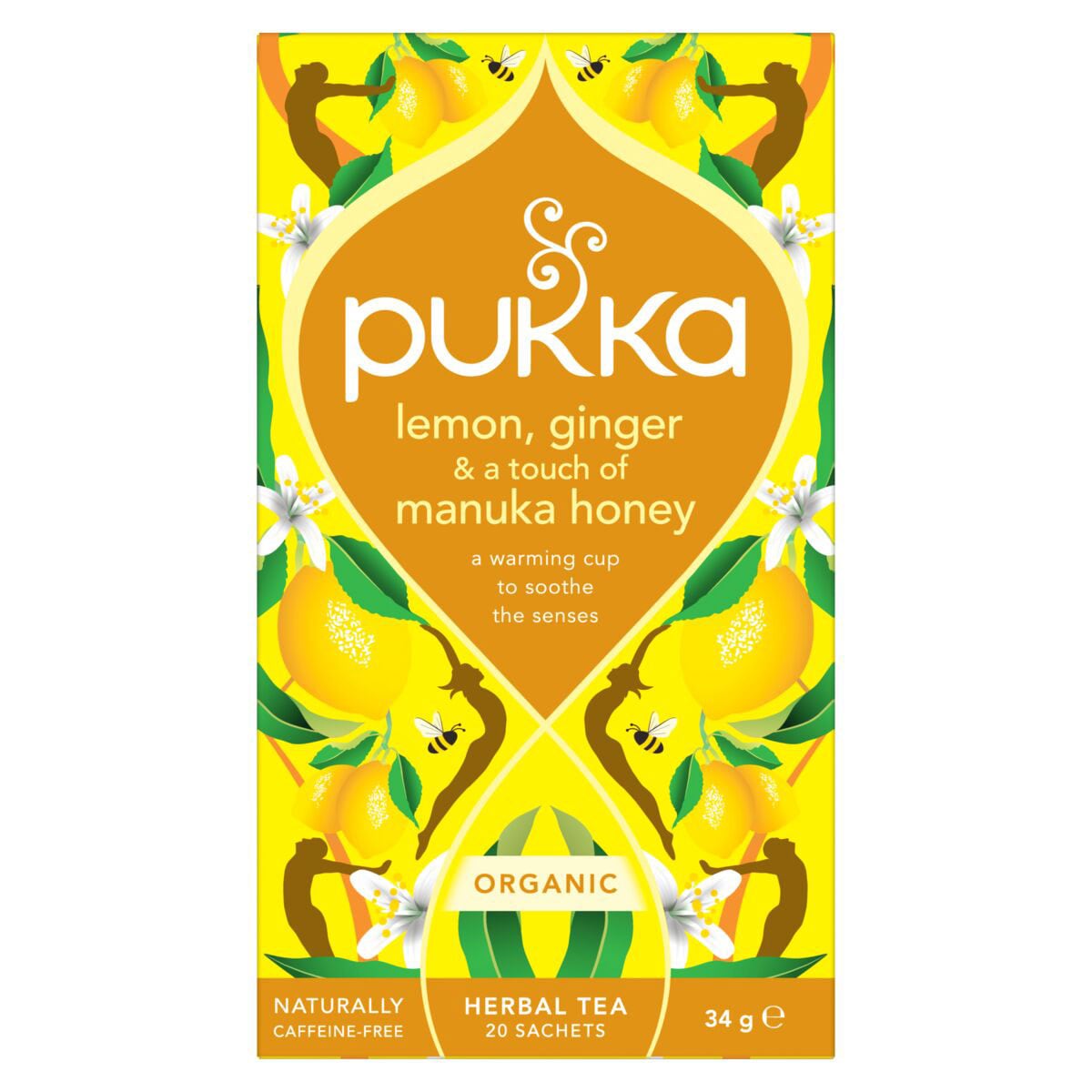 Pukka Lemon Ginger & Manuka Honey Tea Bags 20 Pack