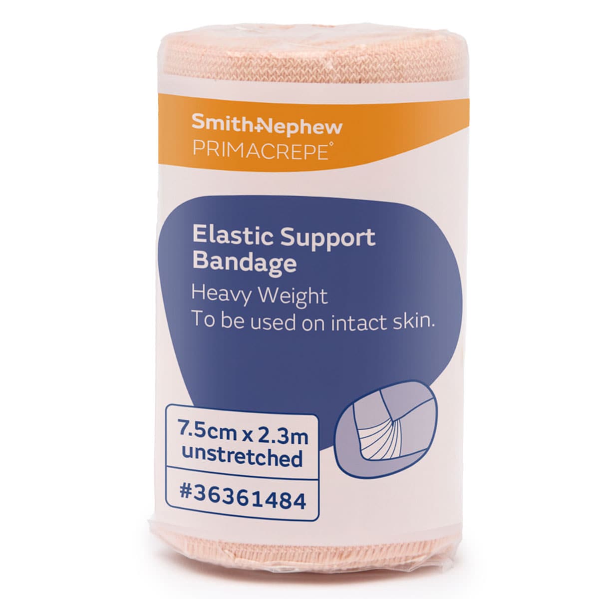 Primacrepe Elastic Crepe Heavy Support 7.5cm x 2.3m by Smith & Nephew