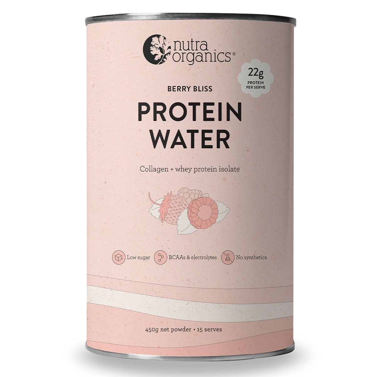 Nutra Organics Protein Water Berry Bliss 450g