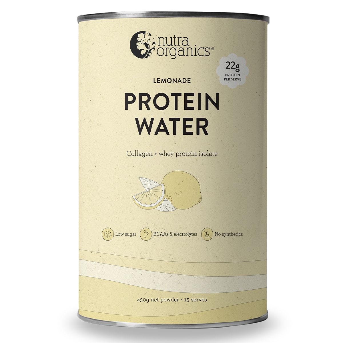 Nutra Organics Protein Water Lemonade 450g