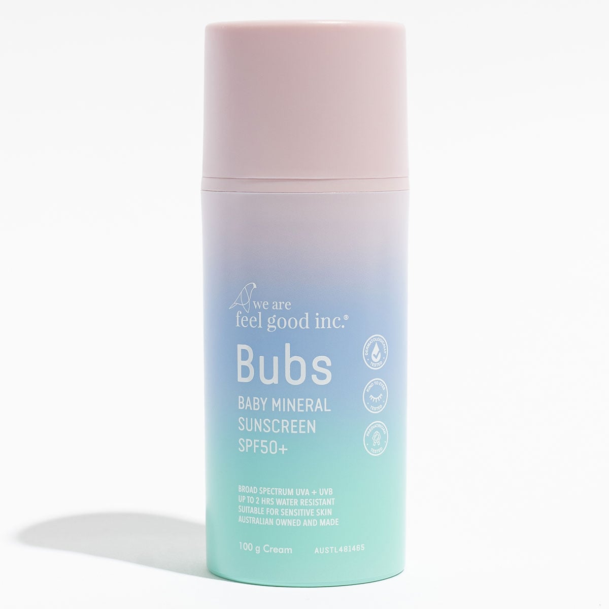 We Are Feel Good Bubs Baby Mineral Sunscreen SPF50+ - 100g