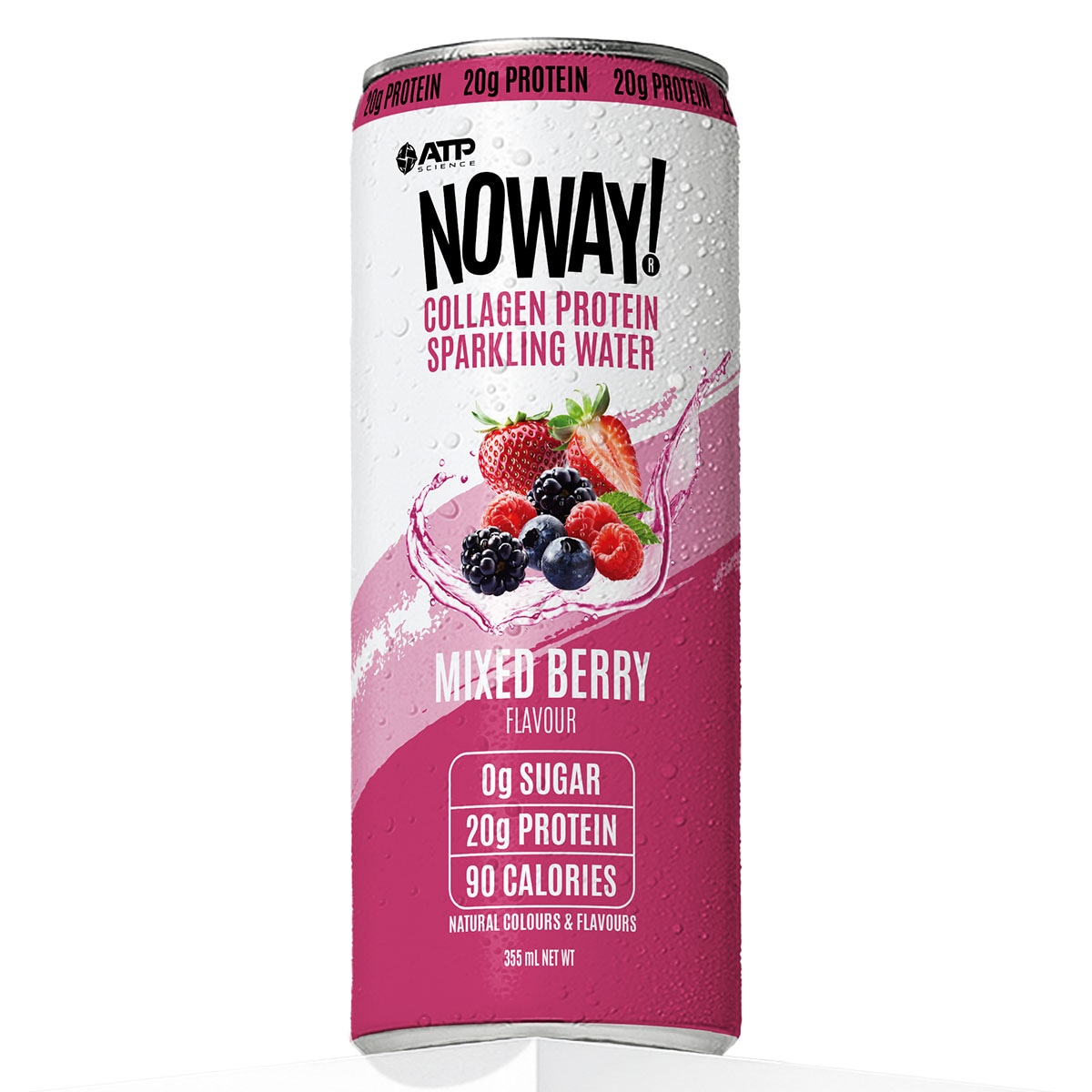ATP Science Noway Collagen Protein Water Sparking Water Mixed Berry 355ml