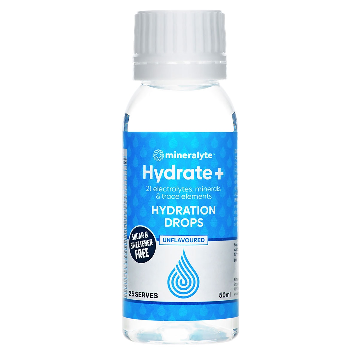 Mineralyte Hydrate+ Hydration Drops Unflavoured 50ml