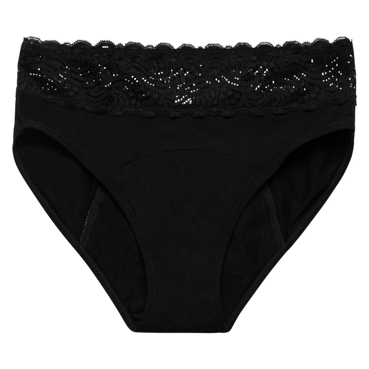 Modibodi Sensual Hi Waist Bikini Heavy-Overnight Black 26/6XL