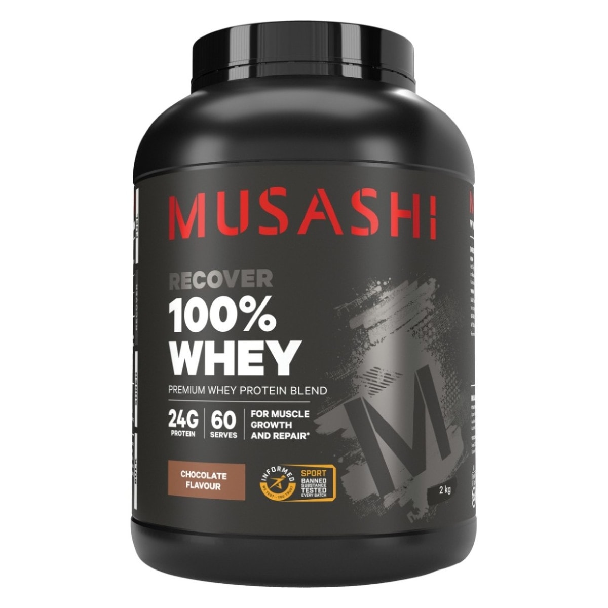 Musashi 100% Whey Protein Powder Chocolate Milkshake 2kg | Healthylife