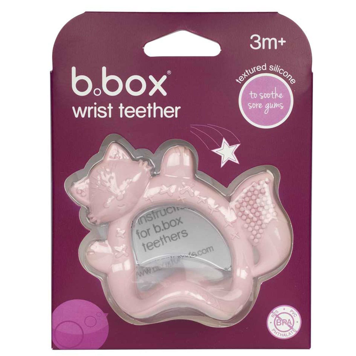 B.Box Wrist Teether Blush | Healthylife