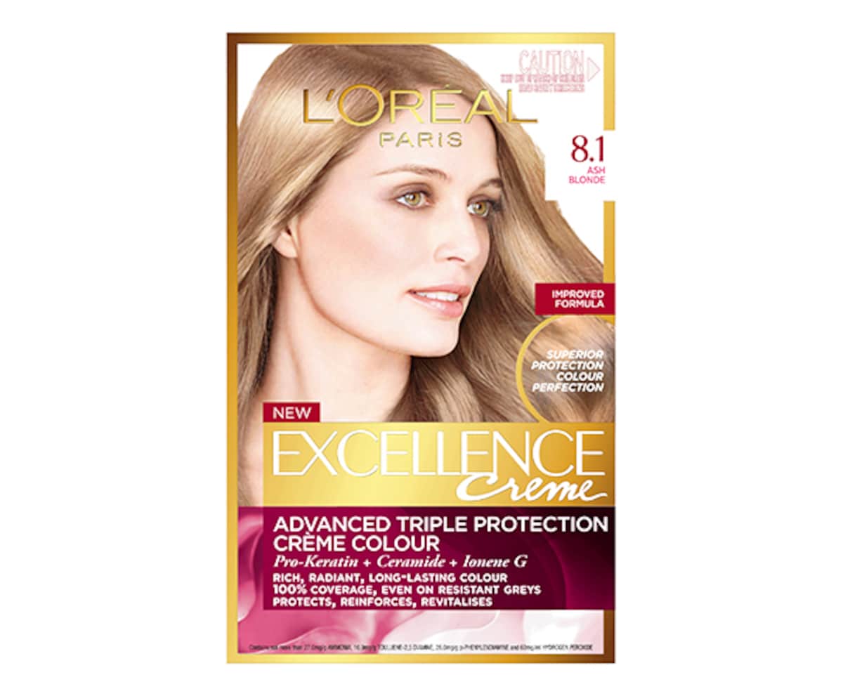 L'Oreal Excellence Creme 8.1 Ash Blonde Hair Colour (While Stock Last)
