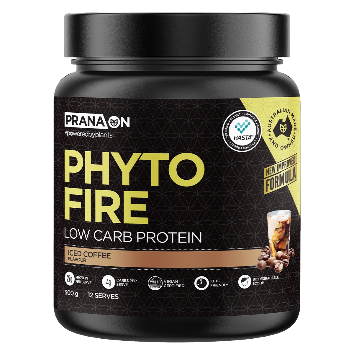 Pranaon Phyto Fire Protein Iced Coffee 500g | Healthylife