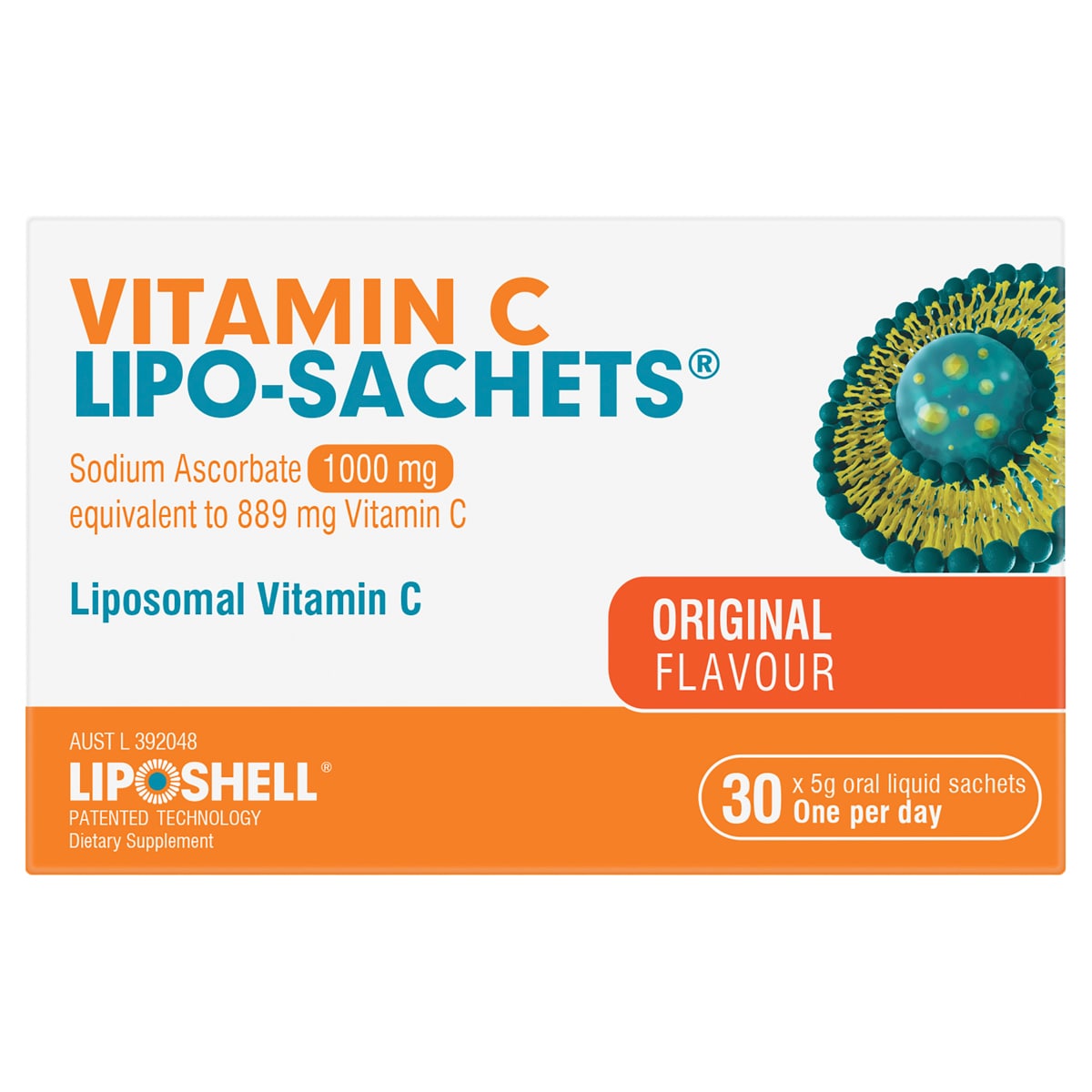 Lipo-Sachet Vitamin C Original Liquid Sachets 30 x 5g | Healthylife