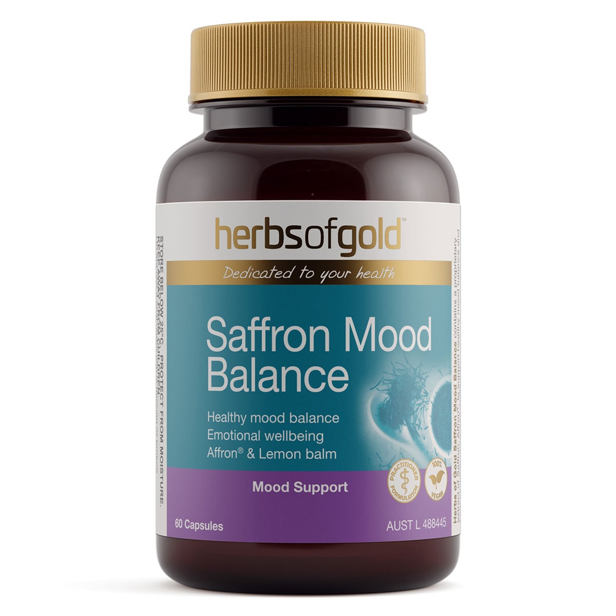 Herbs of Gold Saffron Mood Balance 60 Capsules | Healthylife