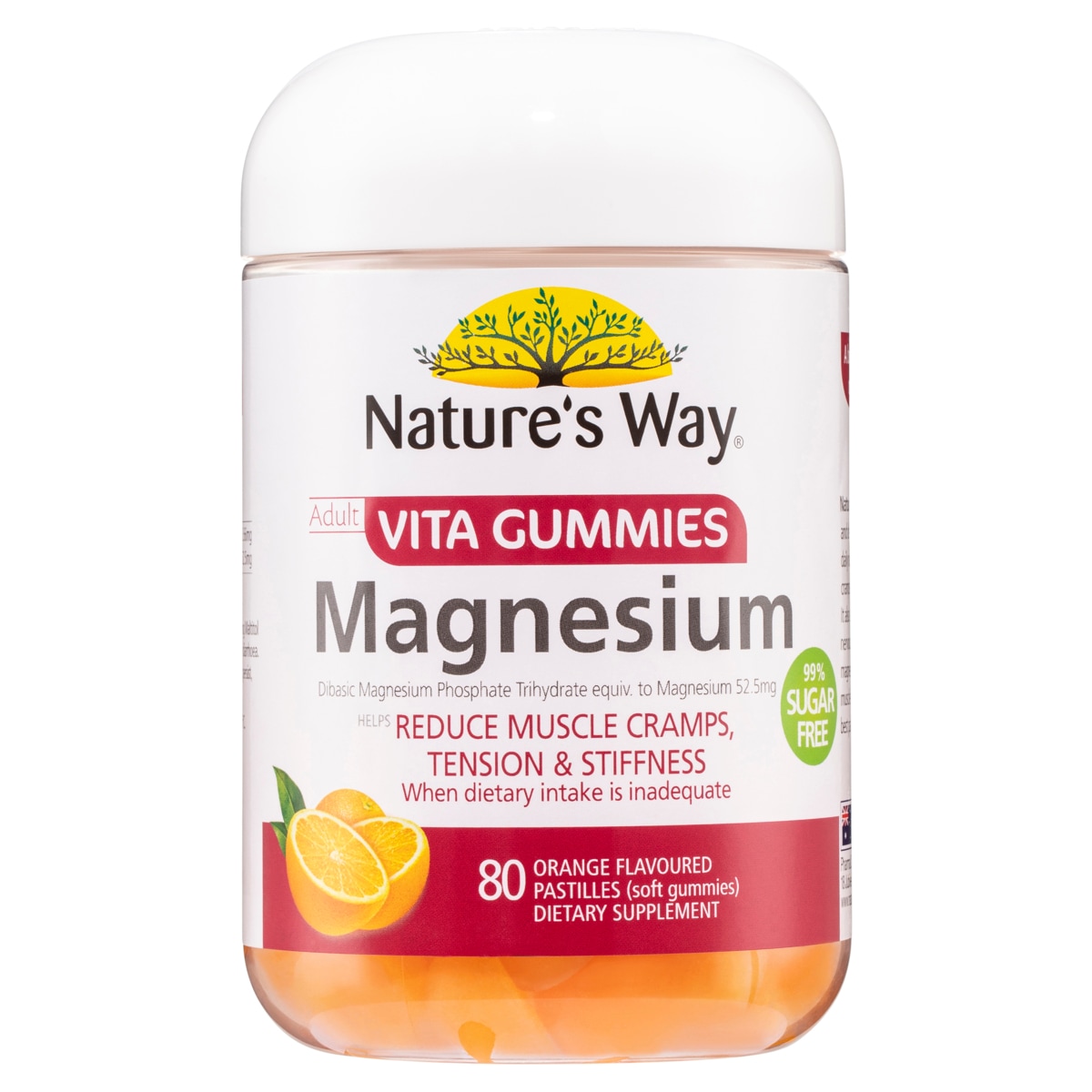 Natures Way Adult Vita Gummies Magnesium 80 Pack | Healthylife