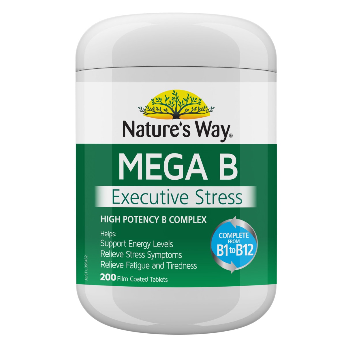 Natures Way Mega Vitamin B 200 Tablets | Healthylife