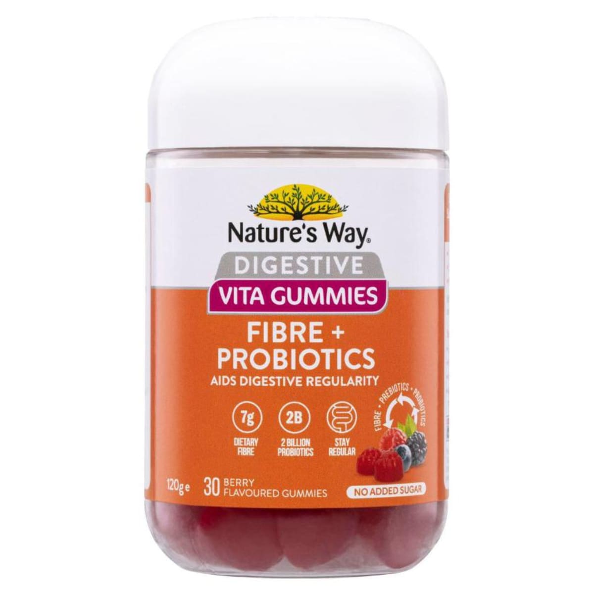 Natures Way Adult Vita Gummies Fibre + Probiotics 30 Pack | Healthylife