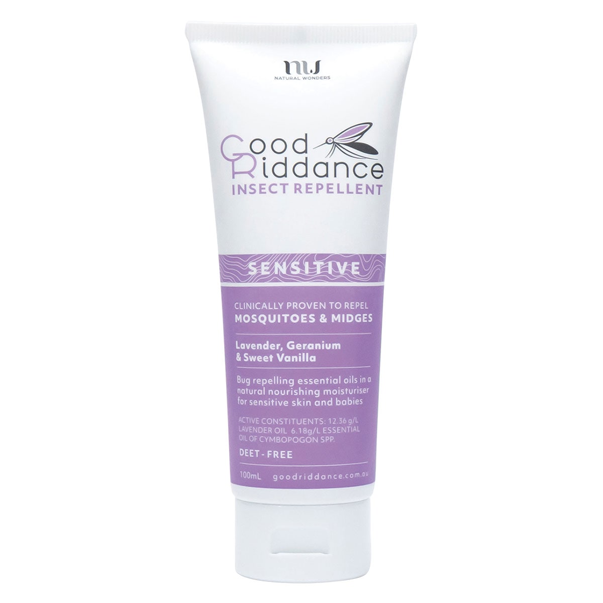 Good Riddance Insect Repellent Lotion Sensitive 100ml Tube | Healthylife