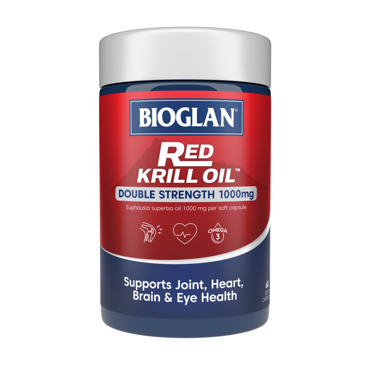 Bioglan Red Krill Oil Double Strength 1000mg 60 Capsules | Healthylife