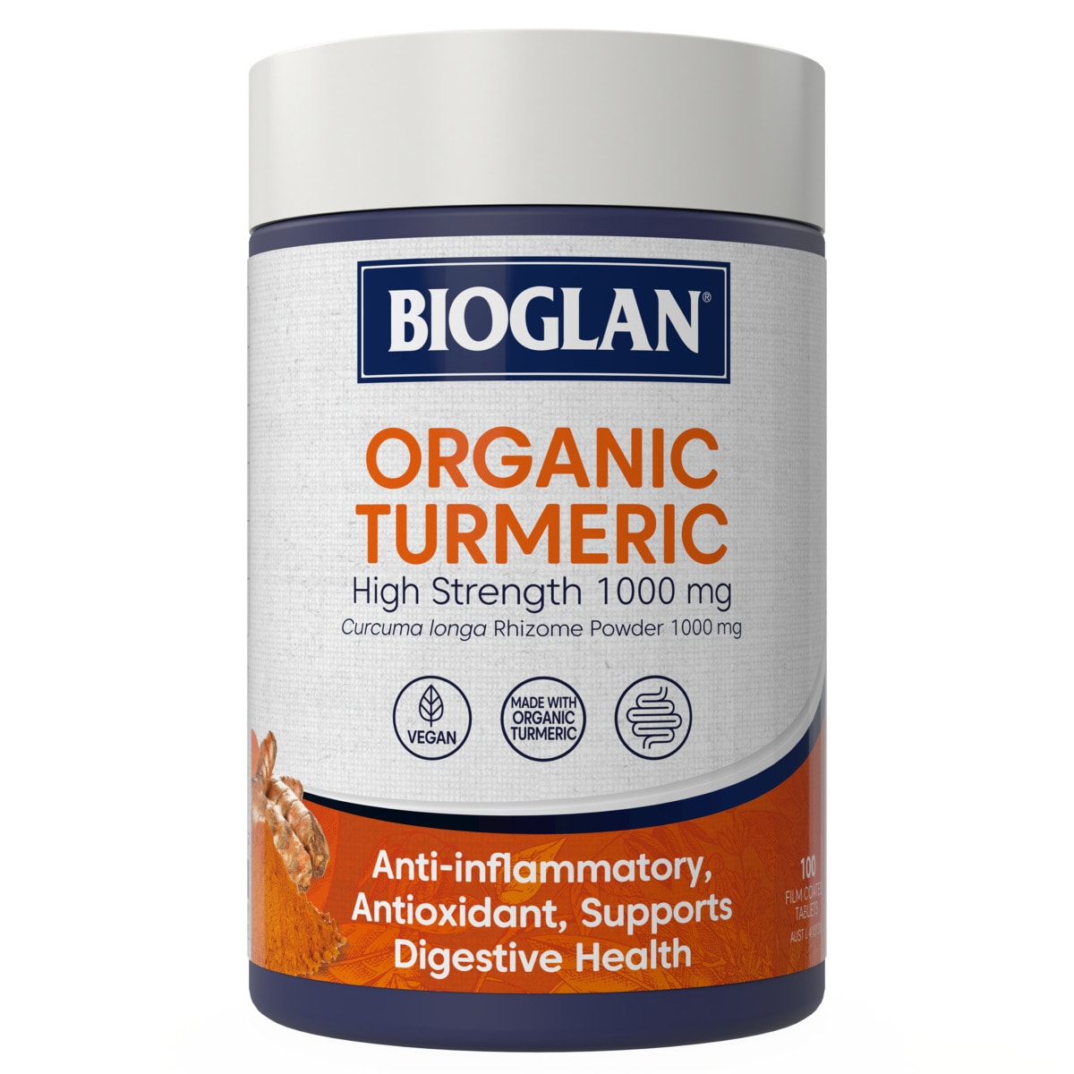 Bioglan Organic Turmeric High Strength 1000mg | Healthylife