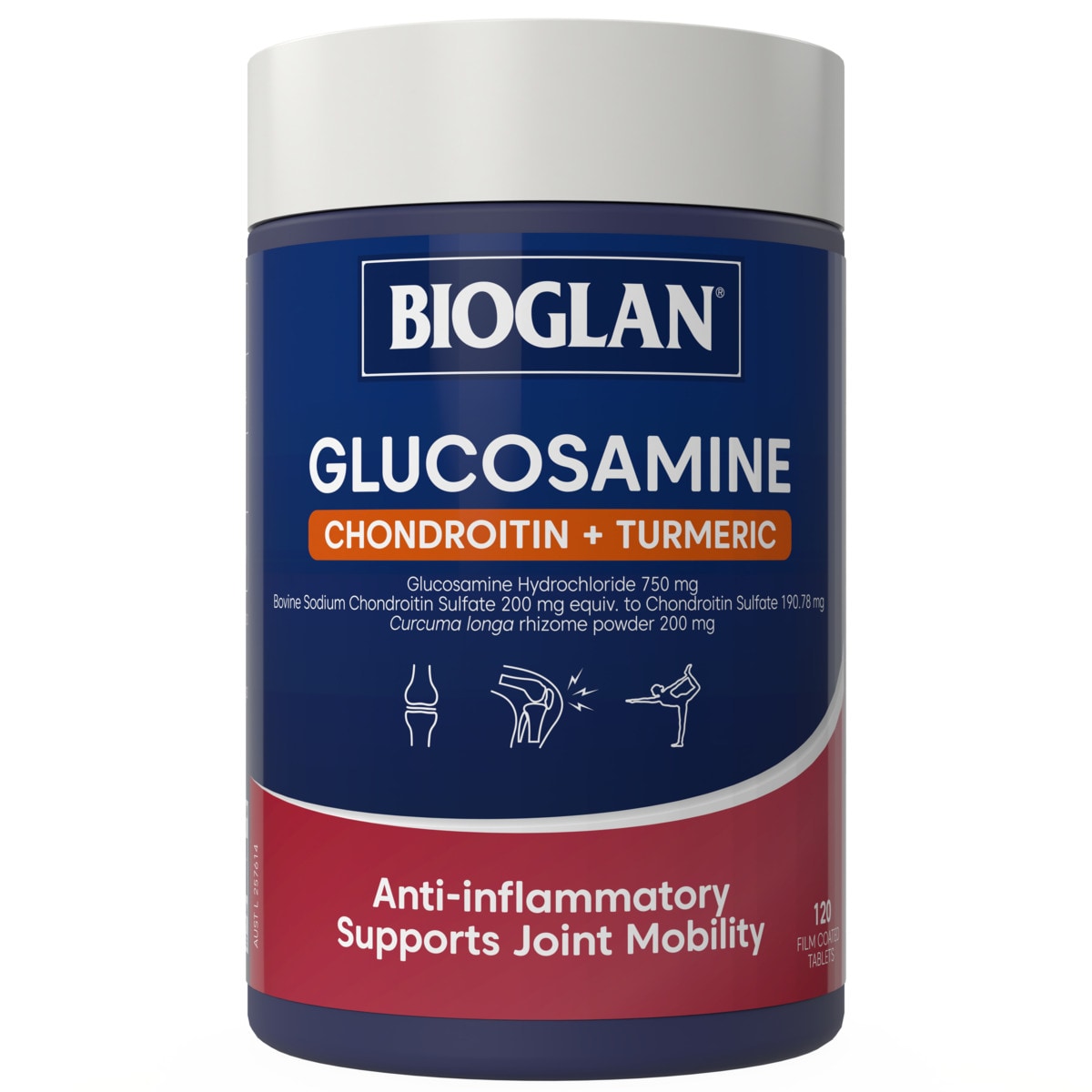 Bioglan Glucosamine Chondroitin + Turmeric 120 Tablets | Healthylife