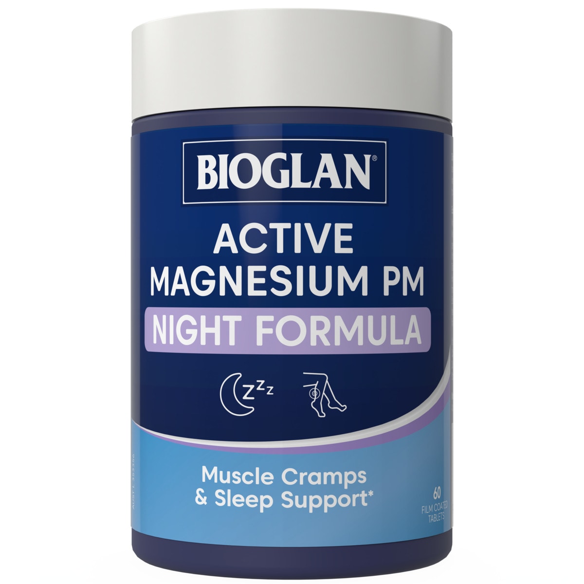 Bioglan Active Magnesium PM Night Formula 60 Tablets | Healthylife