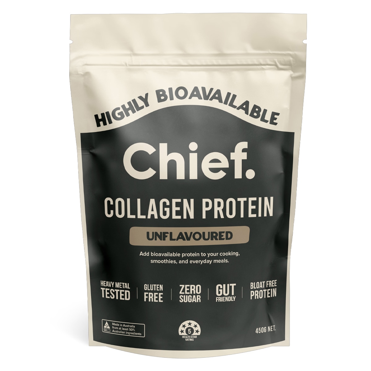 Chief Collagen Protein Powder Unflavoured 450g | Healthylife